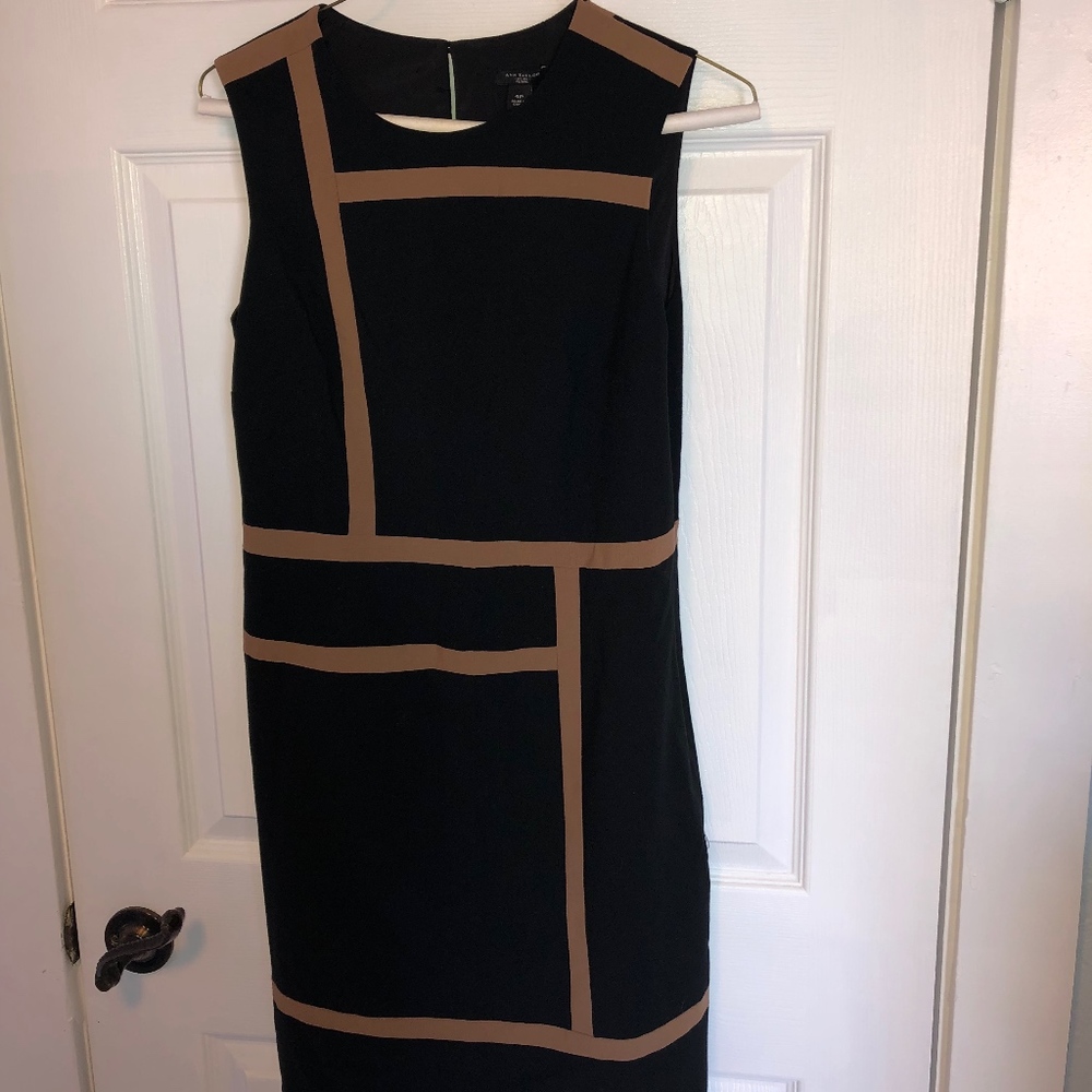 NWT Ann Taylor black sleeveless sheath dress‎ - Picture 2 of 5